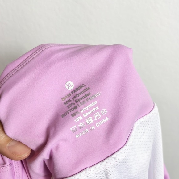 RROSSEYZ ATHLETIC WOMEN PINK STRETCHY HIGH WAISTED SHORTS BRAND NEW SIZE XL - Picture 3 of 4